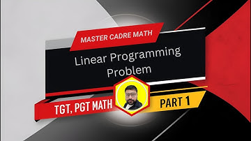 Linear Programming Problem  Part 1| Master Cadre DSSSB/ UP TGT PGT Math GPB by Human Sir