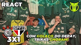 REACT CORINTHIANS 3X1 SÃO PAULO | TRIKAS CAN'T HANDLE THE PRESSURE AND WILL PLAY IN THE SULA | BR...