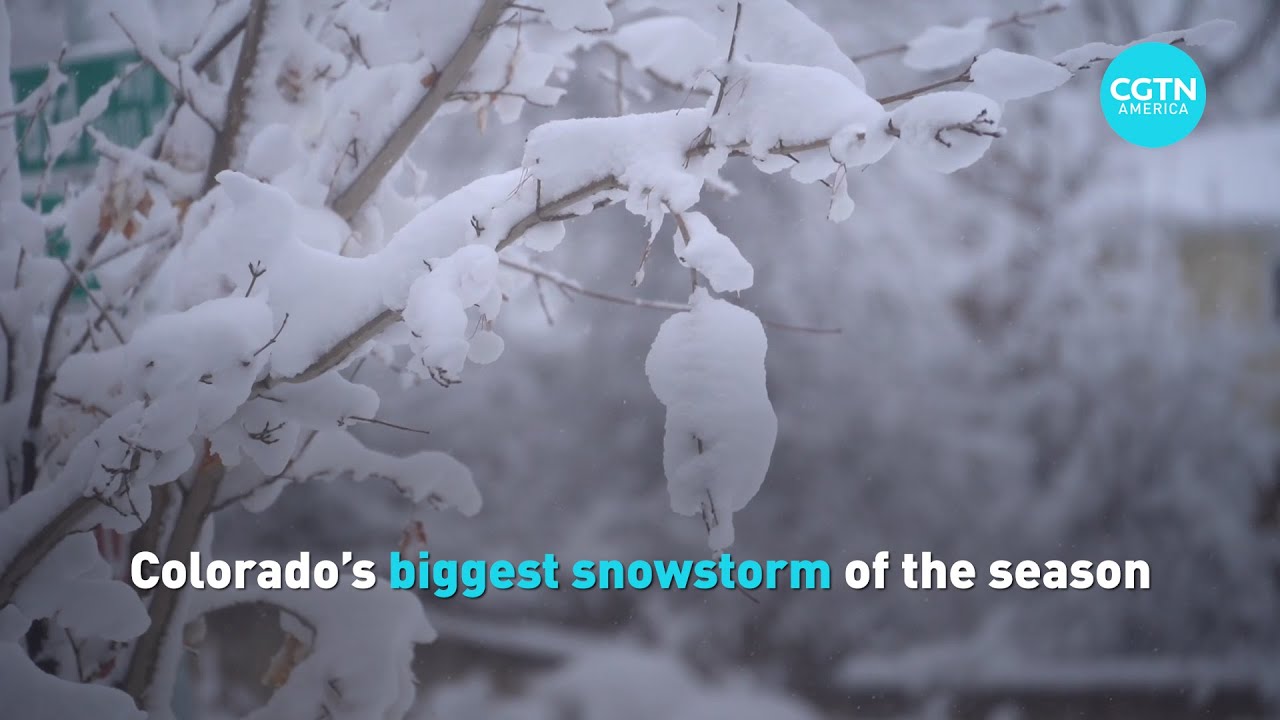 Colorado's biggest snowstorm of the season - YouTube