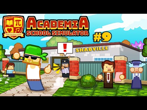 Копаем бассейн, строим заборы. 3-й год обучения ☀ Academia: School Simulator Прохождение игры #9