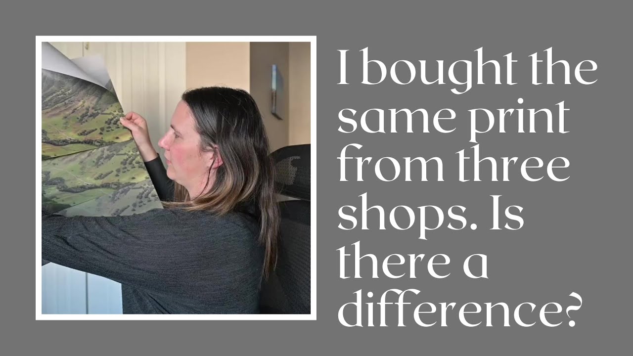 Comparing prints from three print shops: Is there difference in quality?