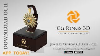 3D Pendant With Diamonds - Free 3D Jewelry vidéo