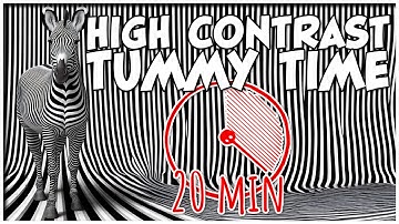 High Contrast Video for Tummy Time | 20-Minute Tummy Timer for Infant Stimulation & Development