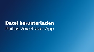 Philips VoiceTracer App: Datei herunterladen