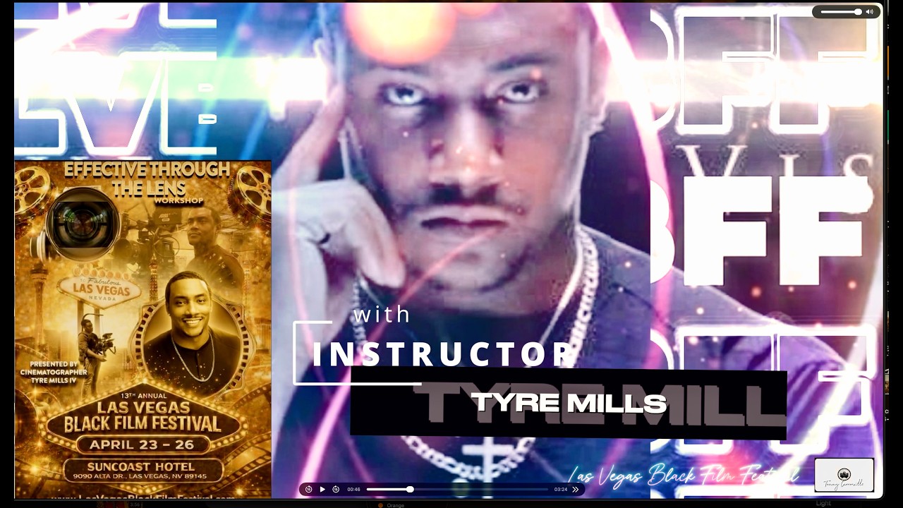 13TH ANNUAL LAS VEGAS FILM FESTIVAL MASTER WORKSHOP W/ TYRE MILLS dir. by TOMMY CANNONVILLE
