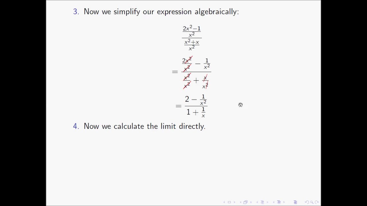 Solving Limits At Infinity Intuition And Examples