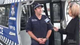 3aw's behind the line recently braved choppy conditions in port
phillip bay to join water police on patrol. watch what happens when
they stop of boat...