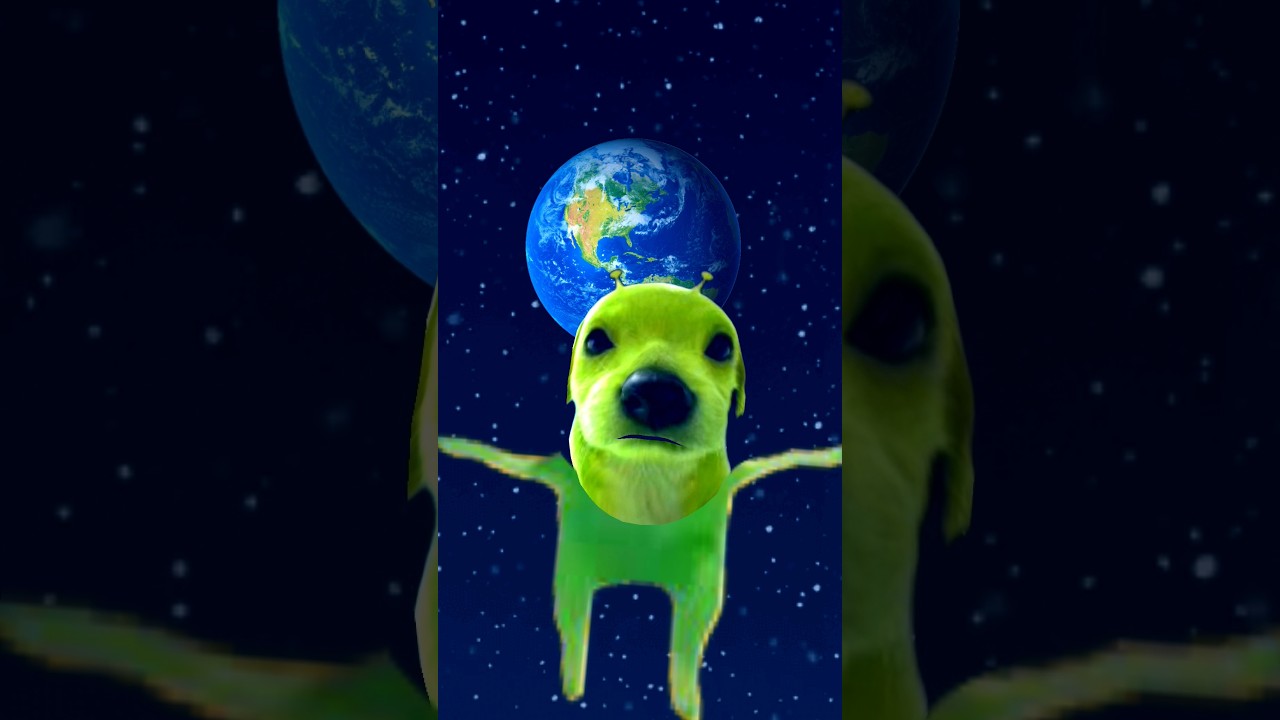 GoG The Green Alien Dog Sing "Pretty Little Baby" 