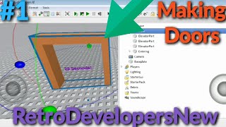 How To Make A Doors On RetroStudio! (Elevator) - #1