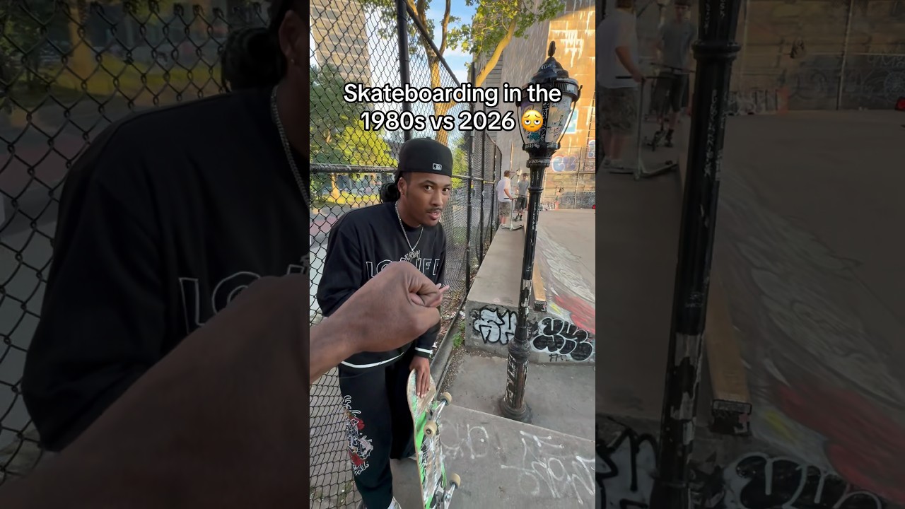 Skateboarding in the 1980s vs 2026 🫩