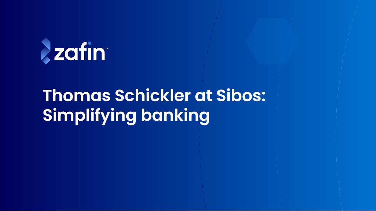 Thomas Schickler at Sibos: Simplifying Banking