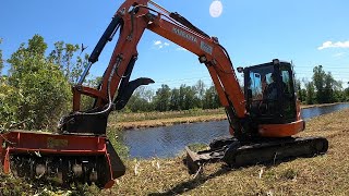 THE SNAKEPOND FROM HELL IS FINISHED! Prinoth M450e900 Mulching It Down!