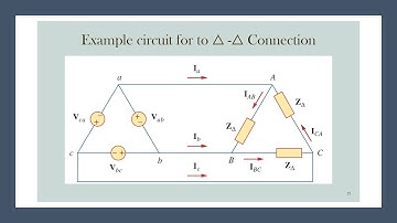 Balanced 3-Phase Circuit for Delta to Delta Connection