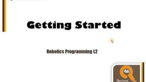 Getting started Robotics Programming Level 2