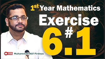 Exercise 6.1 ( First Year)