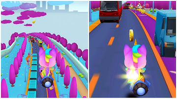 PLAY GAME UNICORN RUNNER 2 MAGICAL RUNNING ADVENTURE #44 | SHORT VIDEO FUNNY GAME | ANDROID/IOS