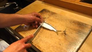 Japanese Knife (HOUCHOU) Skill. Little Fish Ver.@SUSHI BAR