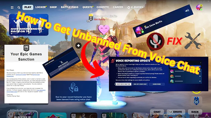 Fortnite Voice Ban Fix - How To Remove Voice Chat Ban On Fortnite