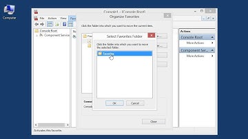 Windows 8.0 Professional - Organize the Favorites List in an MMC Console