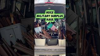 HUGE MILITARY SURPLUS HAUL! Vintage stocks and more! #militarysurplus  #military #mauser #8MM #1903