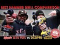 MILWAUKEE M18 FUEL VS DEWALT 998 20V MAX XR HAMMER DRILL CERTIFIED TOOL TEST RESULTS