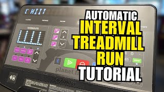 How to Set Up Automatic Intervals on a Planet Fitness Life Fitness Treadmill