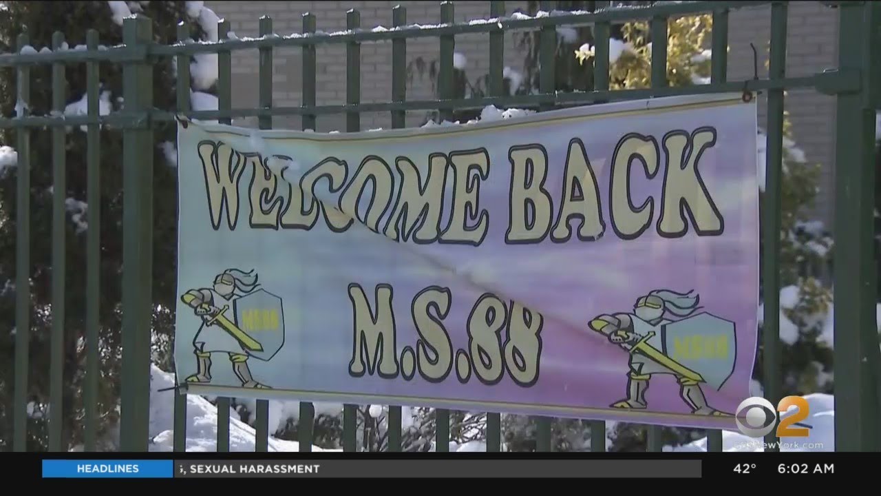 NYC Middle Schools Reopen For In-Person Learning - YouTube