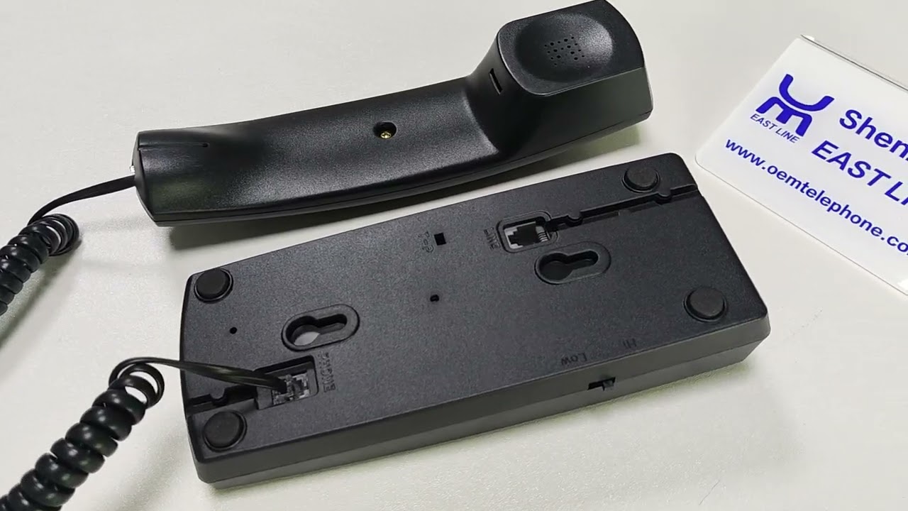 Single line modern analog TrimStyle telephone with basic functions ECG-124