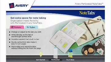 Avery Perforated NoteTabs Demo Video