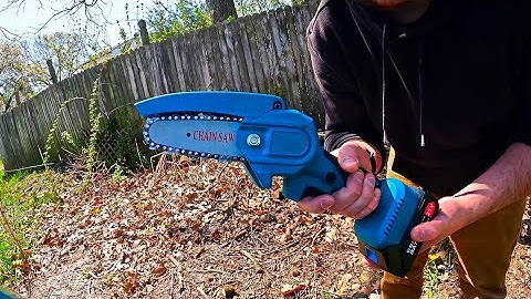 Unboxing: Mini Chainsaw Cordless Electric Chain Saw 21V 2000mAh Battery Powered, 6-Inch 4-Inch Mini