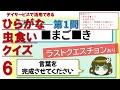 【脳トレ】ひらがな虫食いクイズ_v6改【おまけの記憶力クイズあり】【高齢者・介護・デイサービス】
