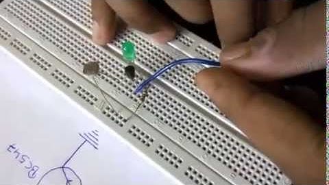 Light Sensor using transistor(BC547)