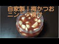 【業務スーパー】業務スーパーで買った物で梅かつおニンニクを作ってみた！Japanese cooking　Japanese pickles　Umeboshi plum　tuna　UME　Homemade