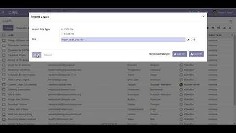 Import Lead From CSV Odoo, Import Lead From excel Odoo