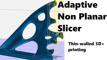 Adaptive non planar slicing for thin-walled models
