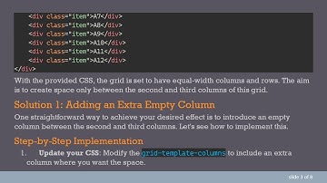 How to Add a Vertical Space Between Grid Columns in CSS