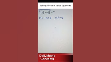 Solving Absolute Value Equations #fast #gcse #fsa #cxcmaths #dellymathsconcepts #florida #jamaica