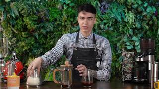Cómo hacer capuchino casero con prensa francesa - YouTube