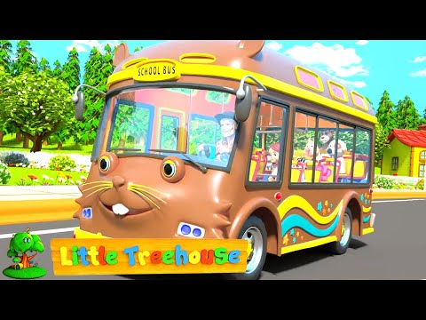 Rodas no ônibus | Canção infantil | Educação | Little Treehouse Português | Musica para bebes