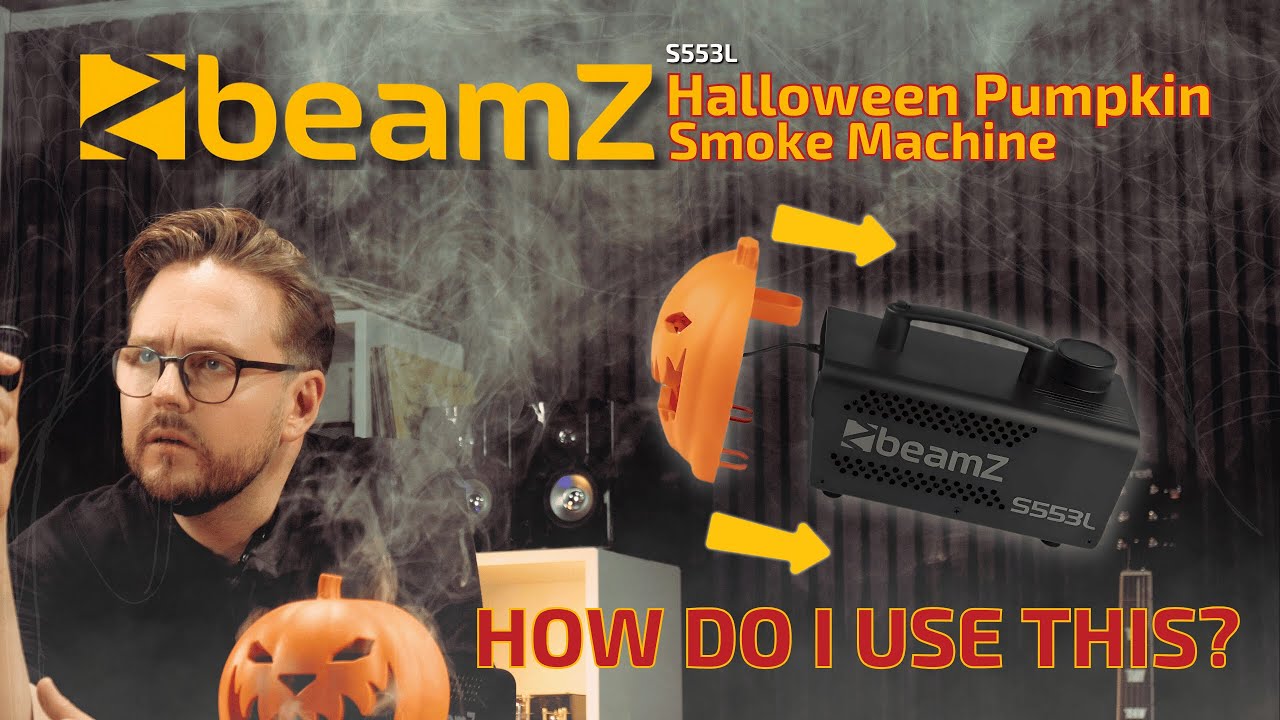 Как использовать дымовую машину BeamZ в виде тыквенной головы на Хэллоуин 🎃