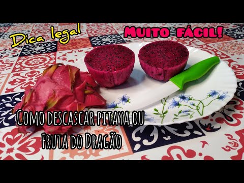 Vídeo: Como descascar pitaya?