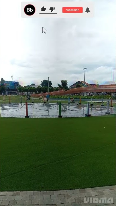 video story lihat air mancur di alun-alun Kota Tegal