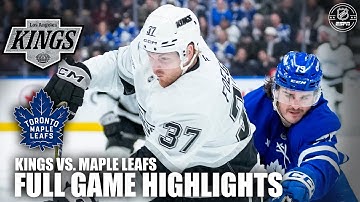 Los Angeles Kings vs. Toronto Maple Leafs | Full Game Highlights | NHL on ESPN