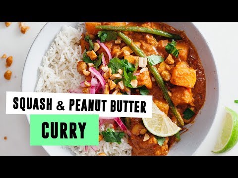 SQUASH & PEANUT BUTTER CURRY | QUICK & EASY VEGAN MEALS | SO VEGAN