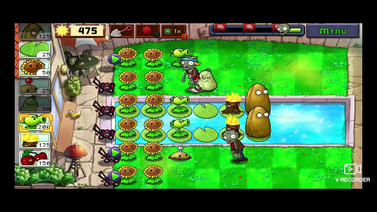 Plants Vs. Zombies Pool Level 9
