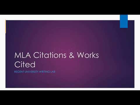 MLA 8th Ed. Citations