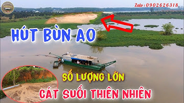 Cận cảnh máy hút bùn hoạt động nạo vét suối cát lớn nhất chưa từng có | vùng quê MINH CÔNG