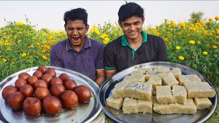 1Kg Gulab jamun Vs 1Kg Kaju Katli Eating Challenge | Indian dessert | Food Eating Challenge
