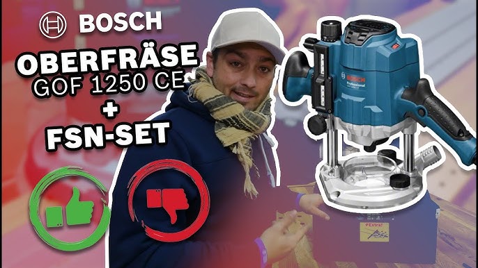 Bosch GOF 1250 CE, elettrofresatrice. 2ª parte: la prova. - YouTube
