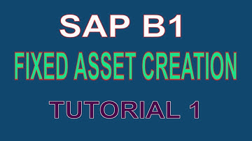 SAP B1 Tutorial for Beginners   Fixed Asset Import
